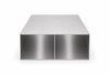 Profil aluminiowy 250x100x2,5 R0,5 z przegrodą - Surowy